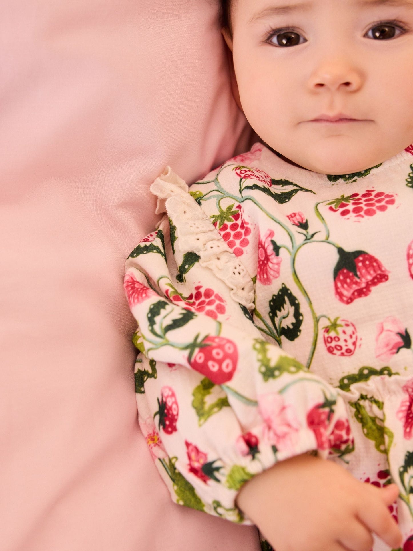 Pink / White Cath Kidston Baby Woven Romper image 4