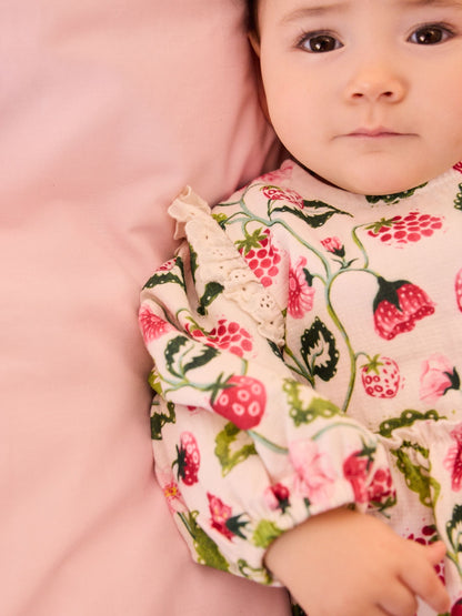 Pink / White Cath Kidston Baby Woven Romper image 4