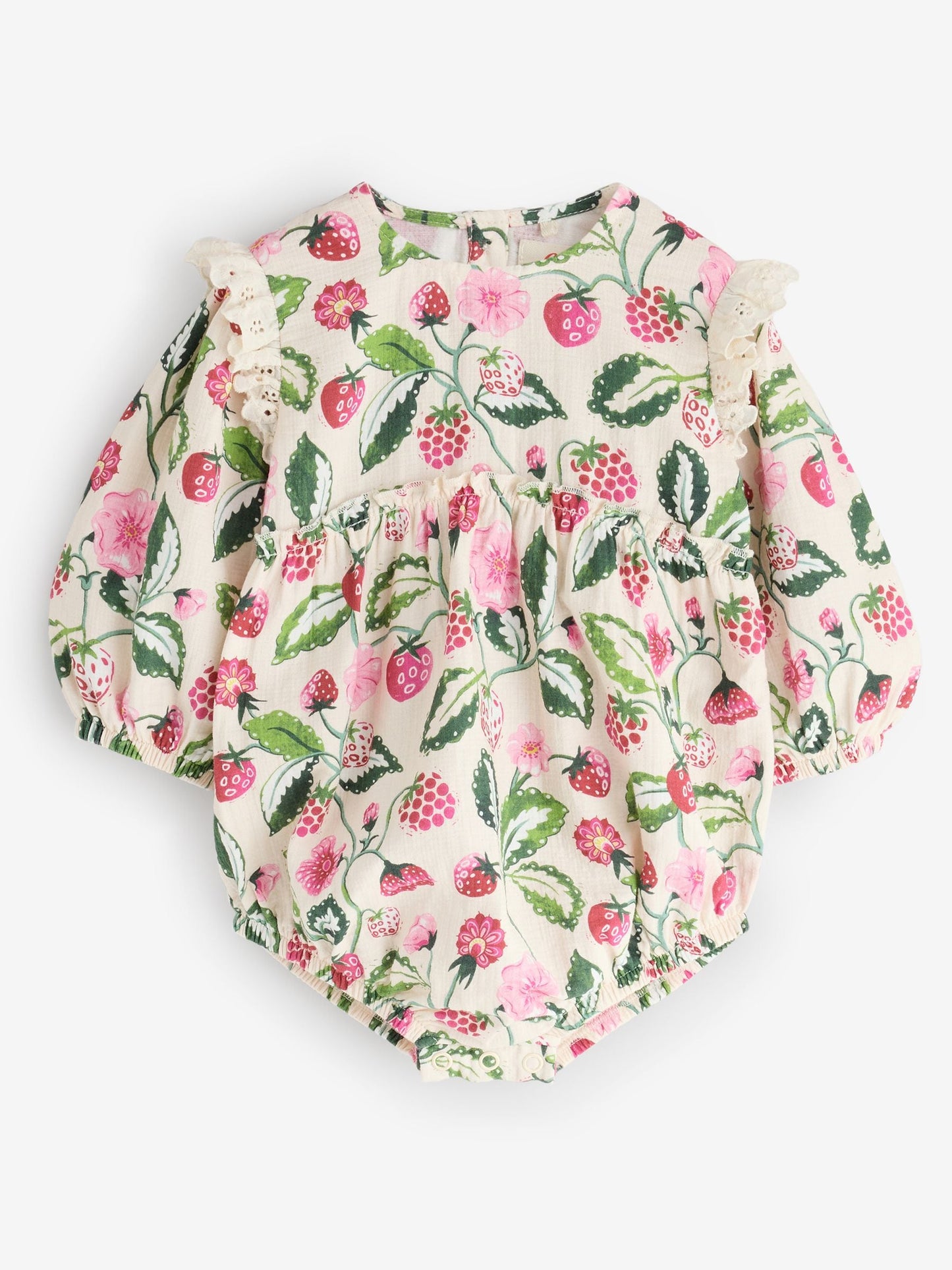 Pink / White Cath Kidston Baby Woven Romper image 5