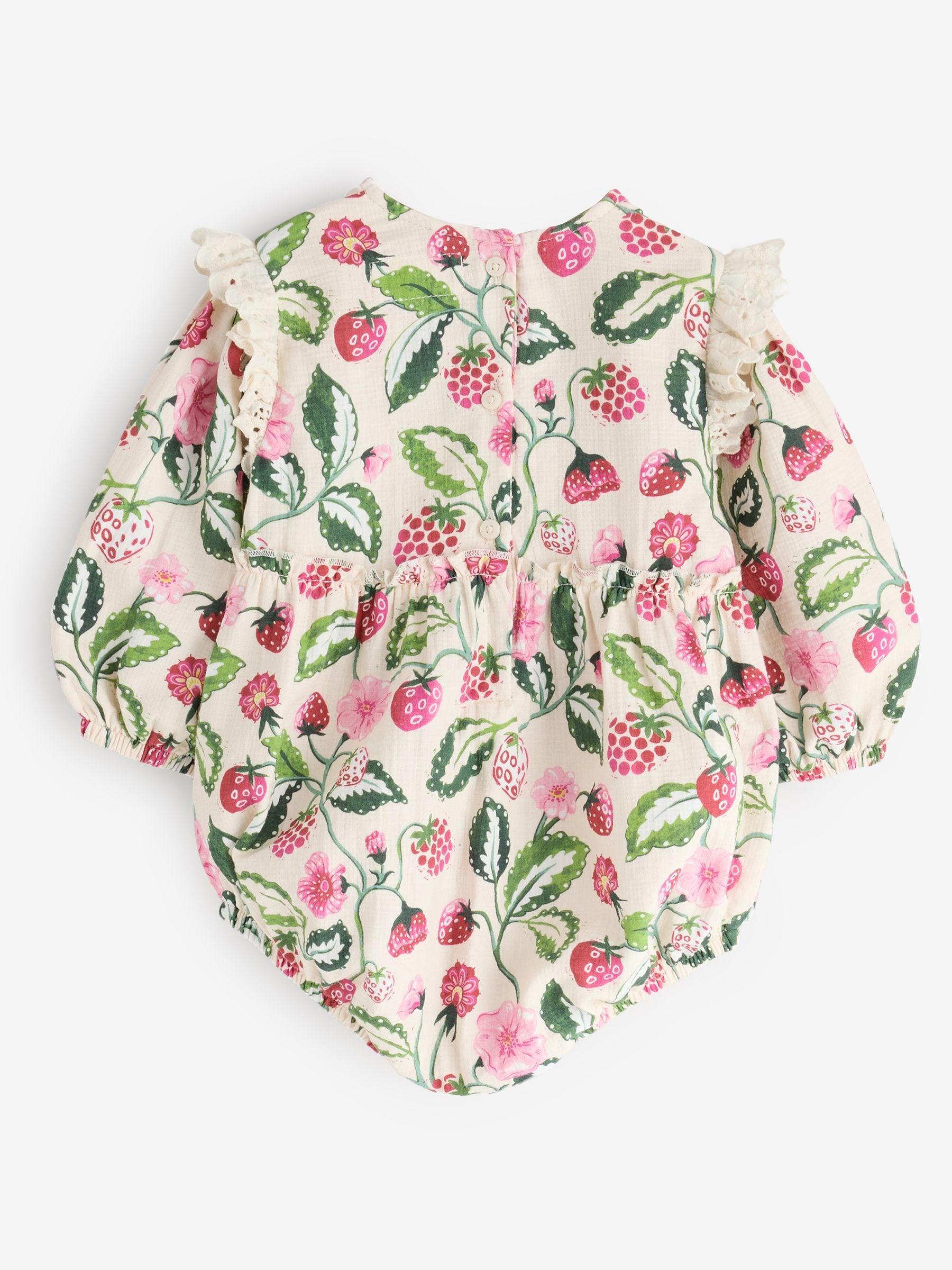 Pink / White Cath Kidston Baby Woven Romper image 6