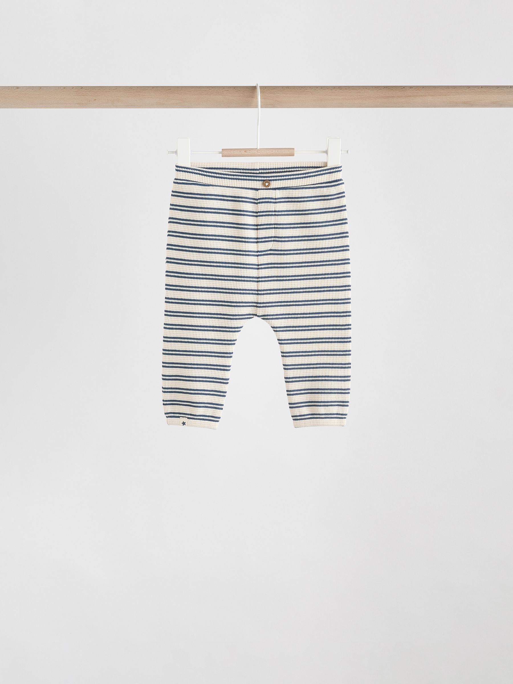 Dsiney Kidz - Green/Blue/Brown Stripe Baby Top & Leggings Set 6 Piece (0mths-3yrs) image 4