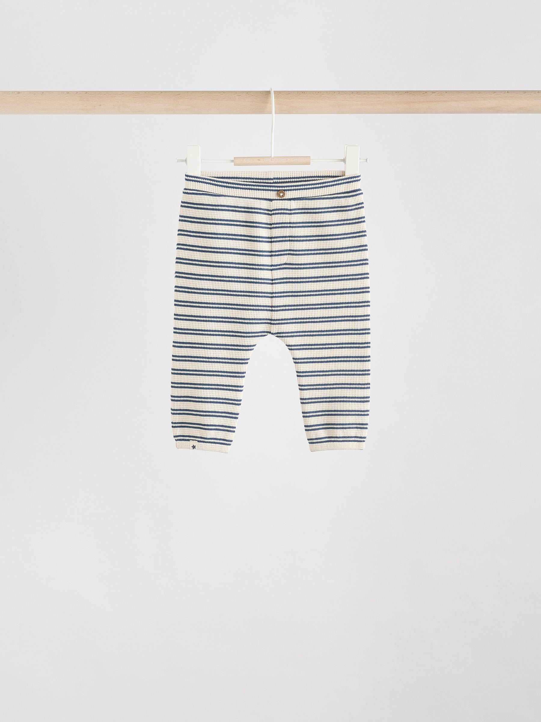 Green/Blue/Brown Stripe Baby Top & Leggings 6 Piece Set (0mths-3yrs) image 5