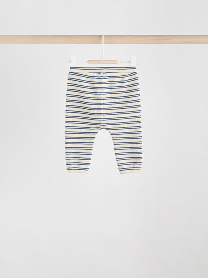 Green/Blue/Brown Stripe Baby Top & Leggings 6 Piece Set (0mths-3yrs) image 6
