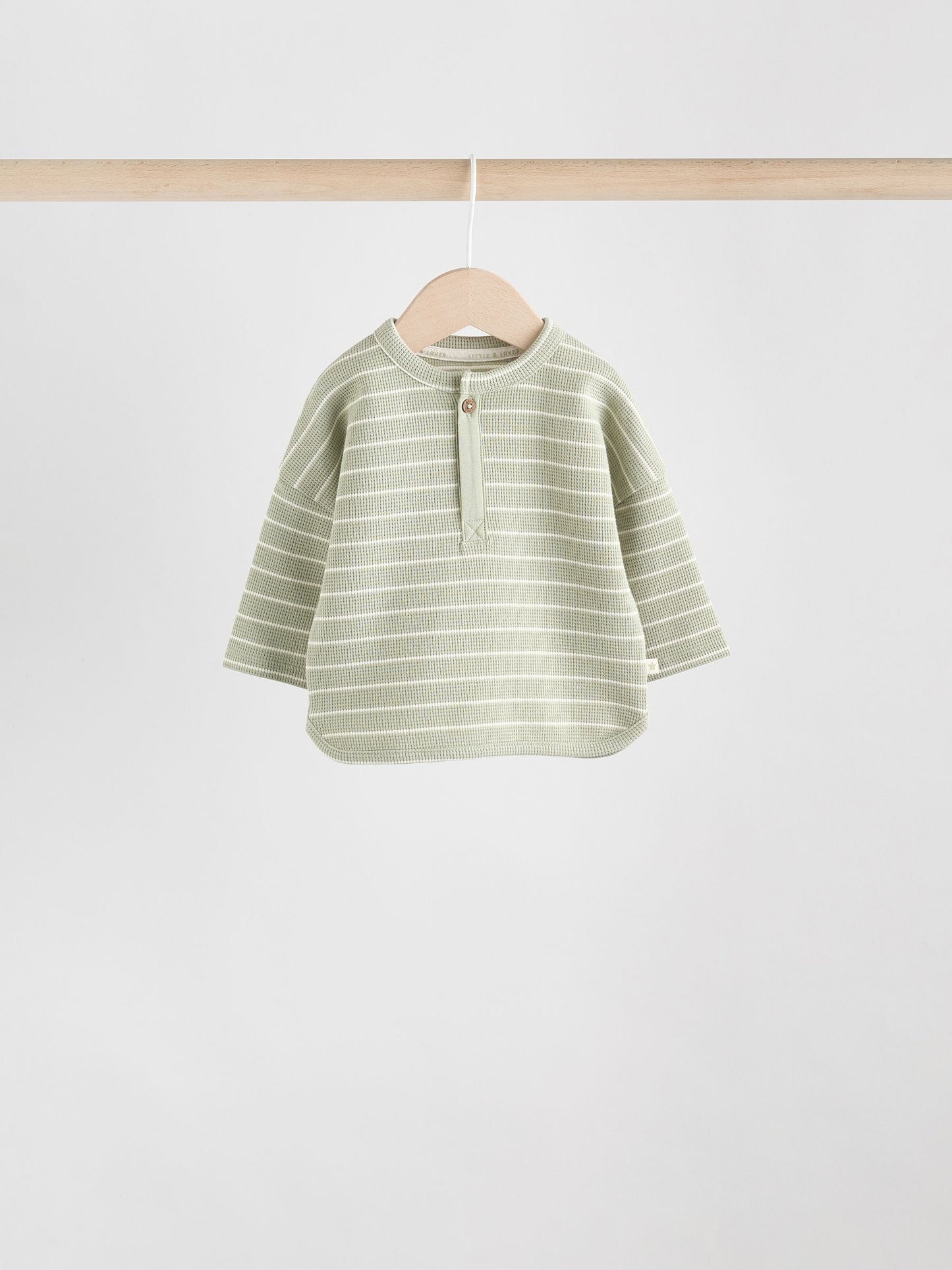 Green/Blue/Brown Stripe Baby Top & Leggings 6 Piece Set (0mths-3yrs) image 7