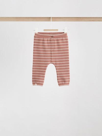 Dsiney Kidz - Green/Blue/Brown Stripe Baby Top & Leggings Set 6 Piece (0mths-3yrs) image 8