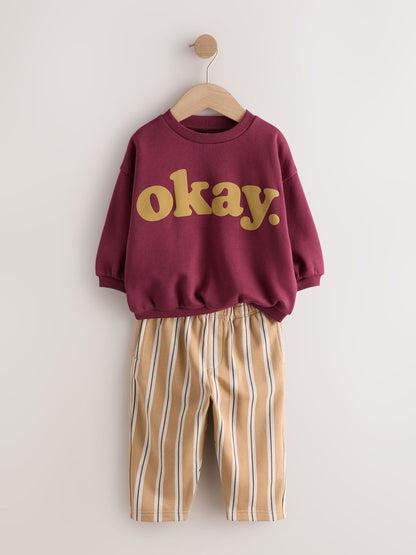 Dsiney Kidz - Red Crew Neck Joggers Set (3mths-7yrs) image 6