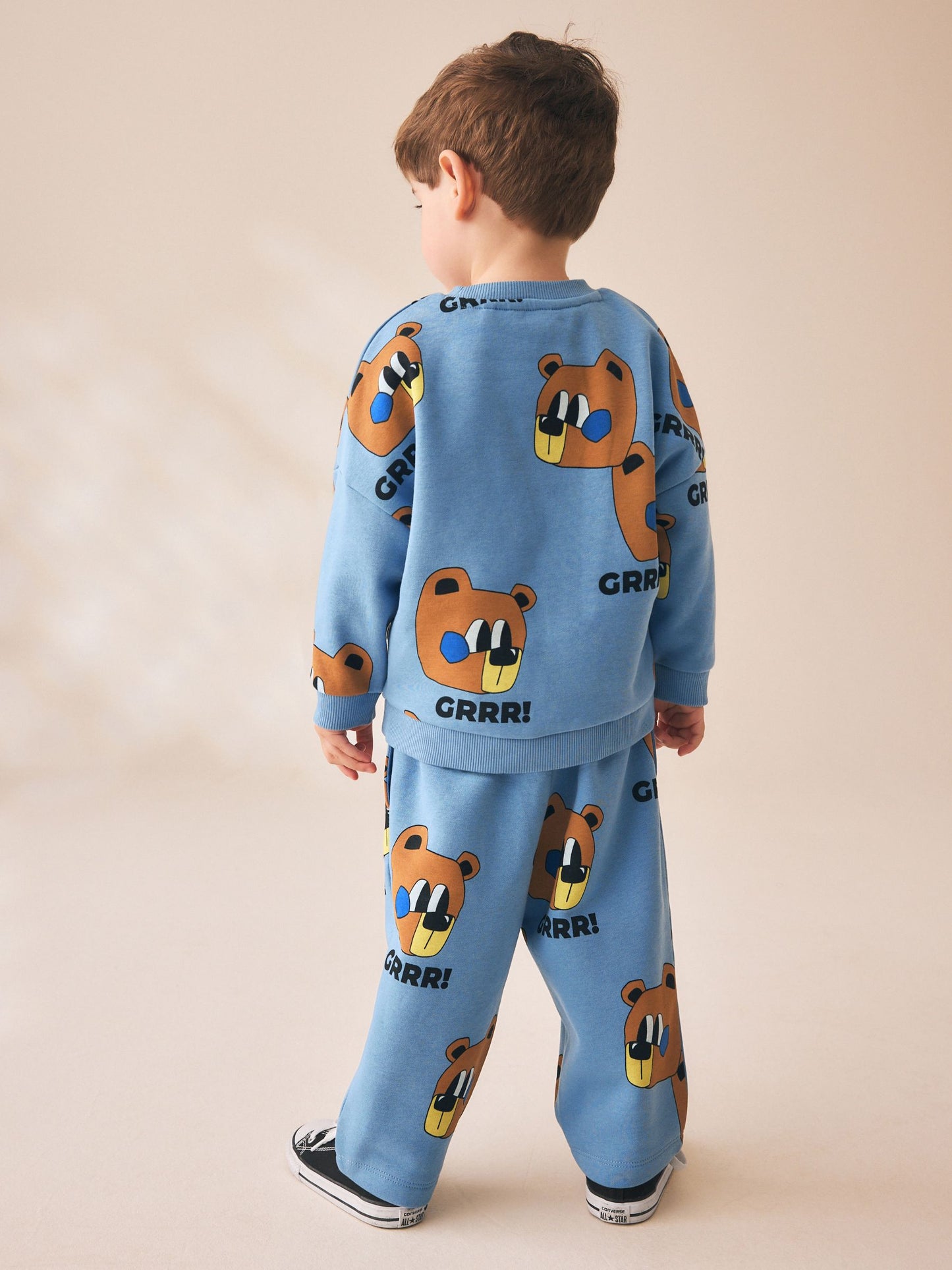 Dsiney Kidz - Blue All Over Print Crew Neck Sweat Top and Joggers Set (3mths-7yrs) image 3