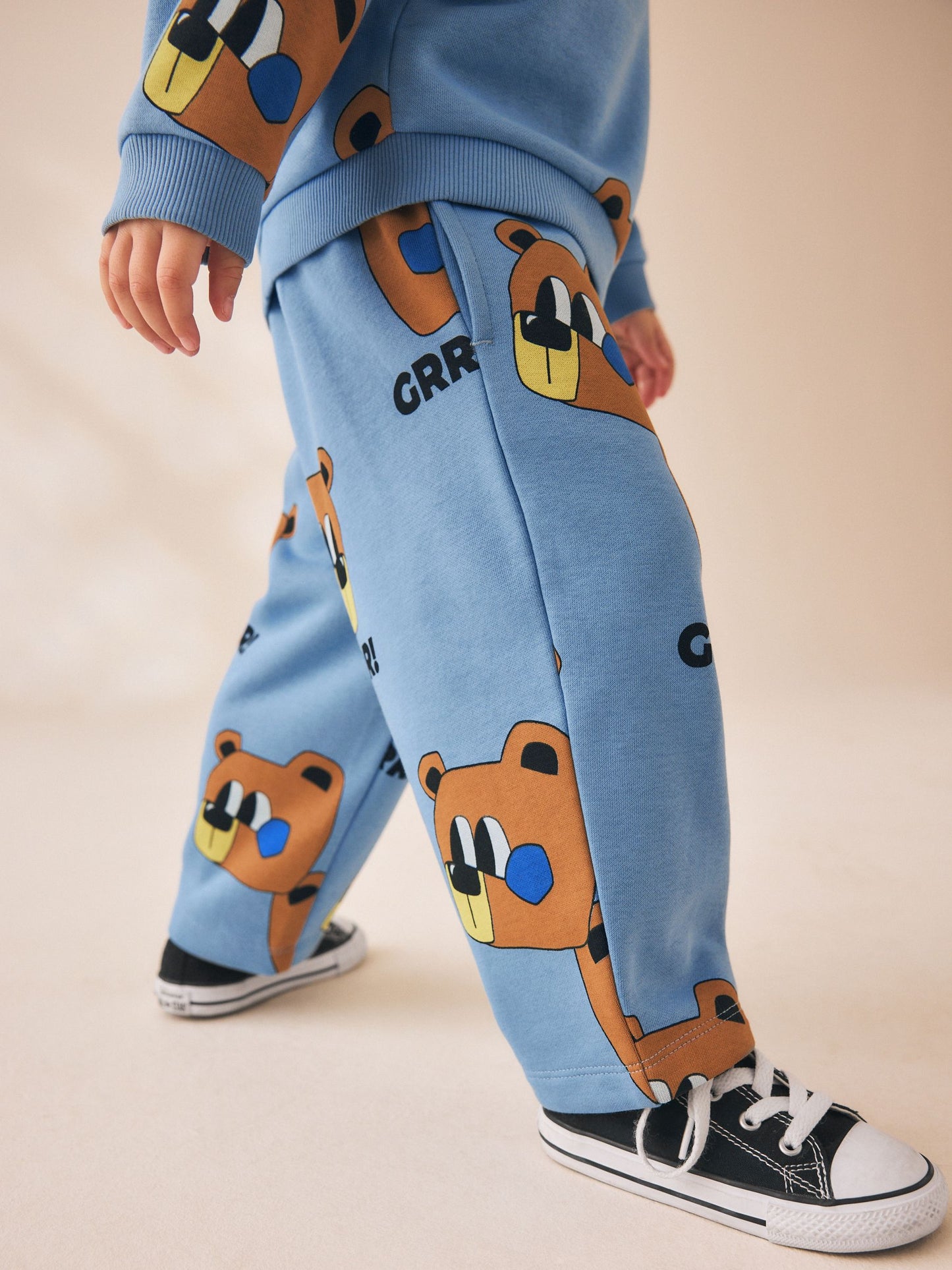 Dsiney Kidz - Blue All Over Print Crew Neck Sweat Top and Joggers Set (3mths-7yrs) image 4