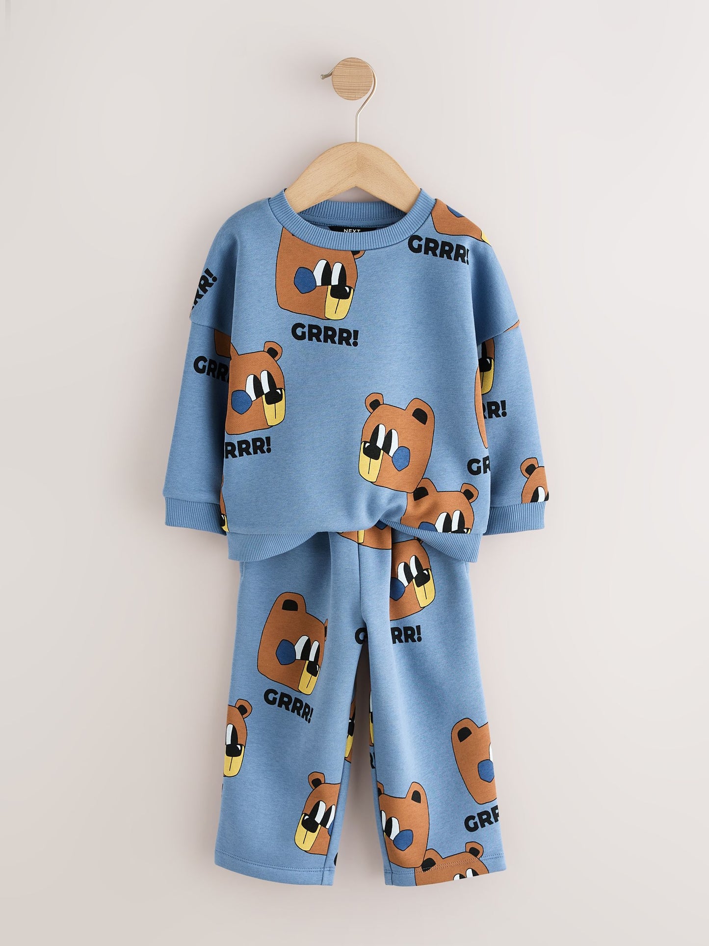 Dsiney Kidz - Blue All Over Print Crew Neck Sweat Top and Joggers Set (3mths-7yrs) image 6