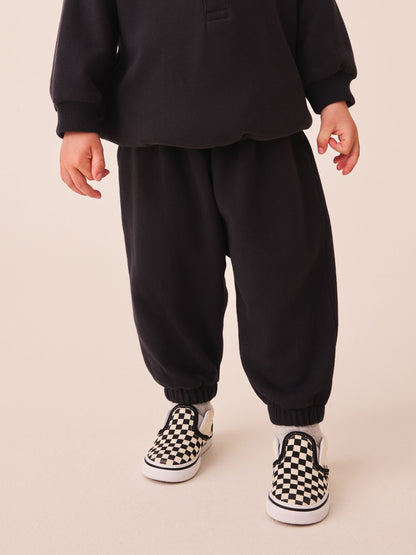 Charcoal Grey Popper Neck Sweat Top and Joggers Set (3mths-7yrs) image 4