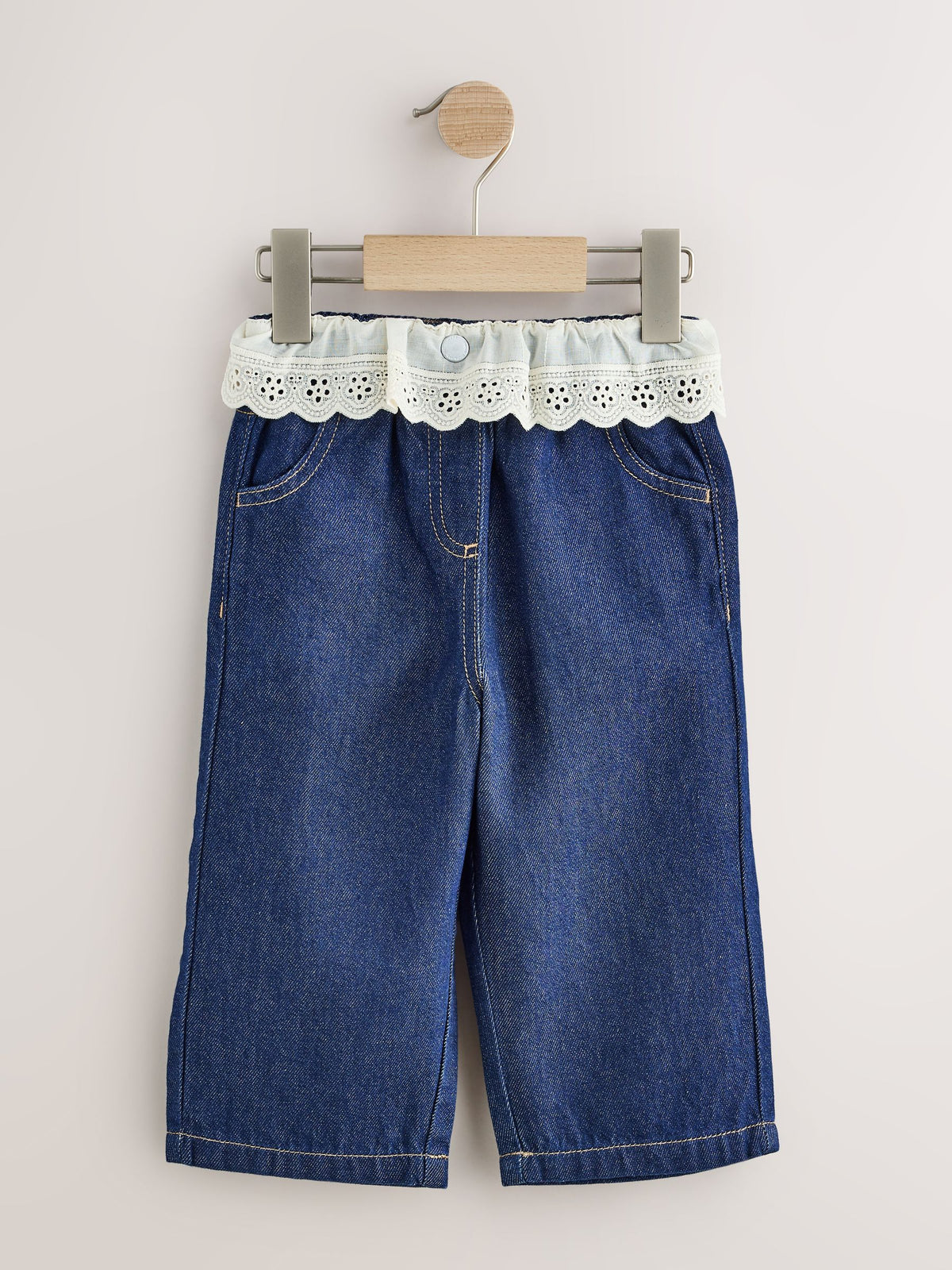 Peplum Dark Wash Wide Leg Jeans (3mths-7yrs) - image 5