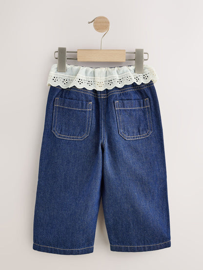 Peplum Dark Wash Wide Leg Jeans (3mths-7yrs) - image 6