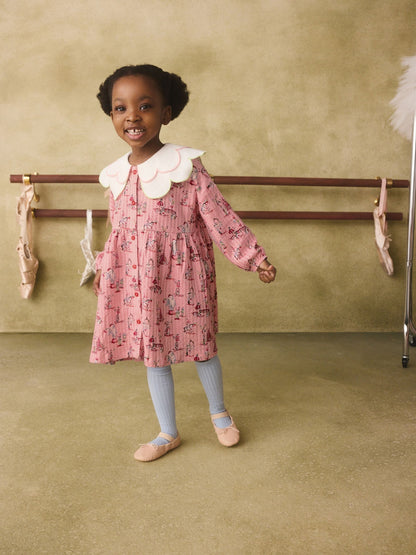 Dsiney Kidz - Pink Cath Kidston Collared Button Through Dress (3mths-7yrs) image 1