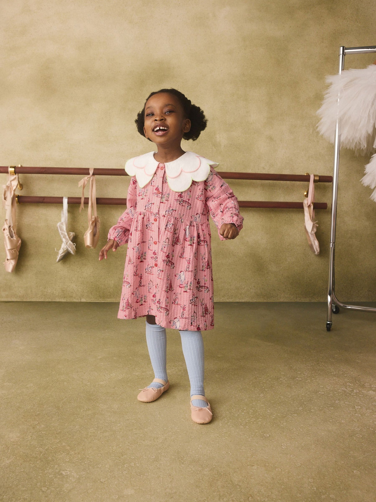 Dsiney Kidz - Pink Cath Kidston Collared Button Through Dress (3mths-7yrs) image 2