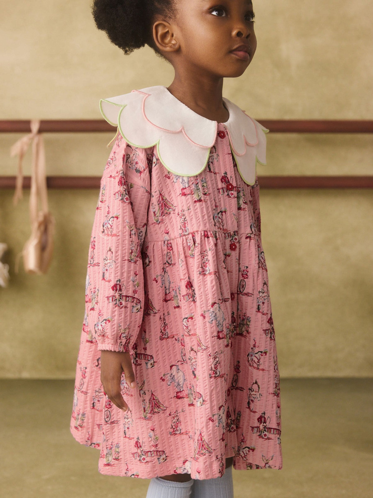 Dsiney Kidz - Pink Cath Kidston Collared Button Through Dress (3mths-7yrs) image 3