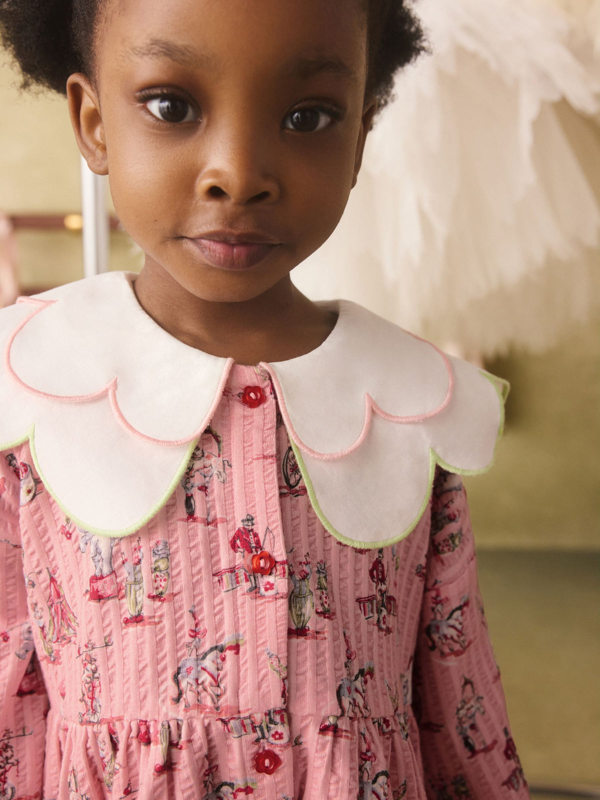 Dsiney Kidz - Pink Cath Kidston Collared Button Through Dress (3mths-7yrs) image 4