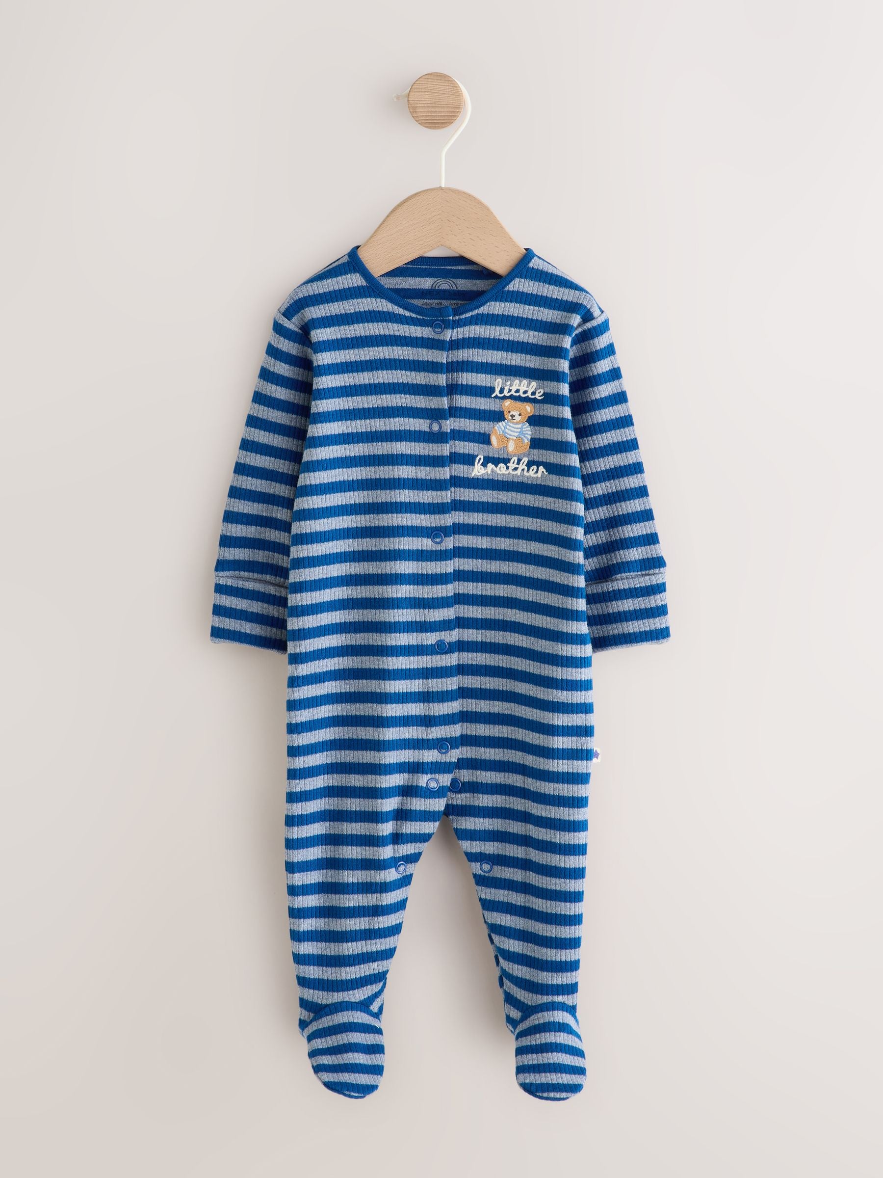 Dsiney Kidz - Navy Little Brother Family Baby Sleepsuit (0-2yrs) image 5