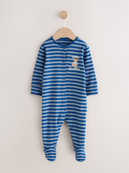 Dsiney Kidz - Navy Little Brother Family Baby Sleepsuit (0-2yrs) image 5