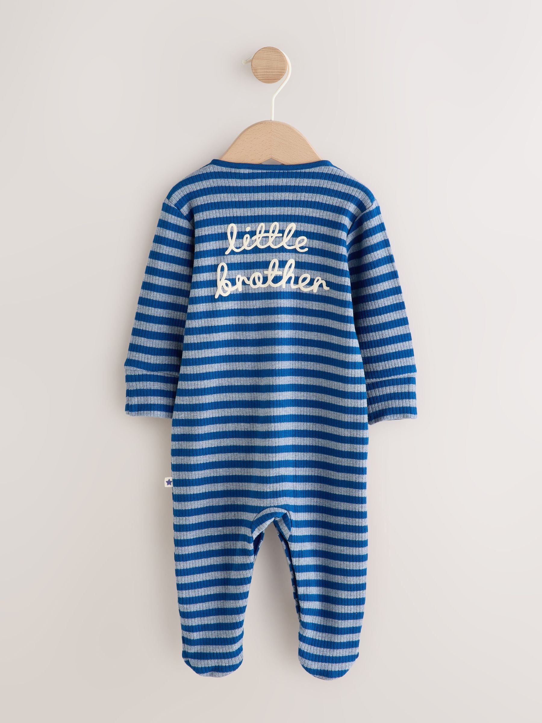 Dsiney Kidz - Navy Little Brother Family Baby Sleepsuit (0-2yrs) image 6
