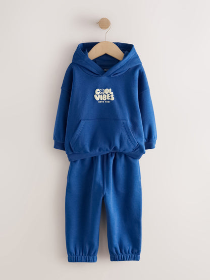 Dsiney Kidz - Cobalt Blue Back Print Hoodie and Joggers Set (3mths-7yrs) image 3