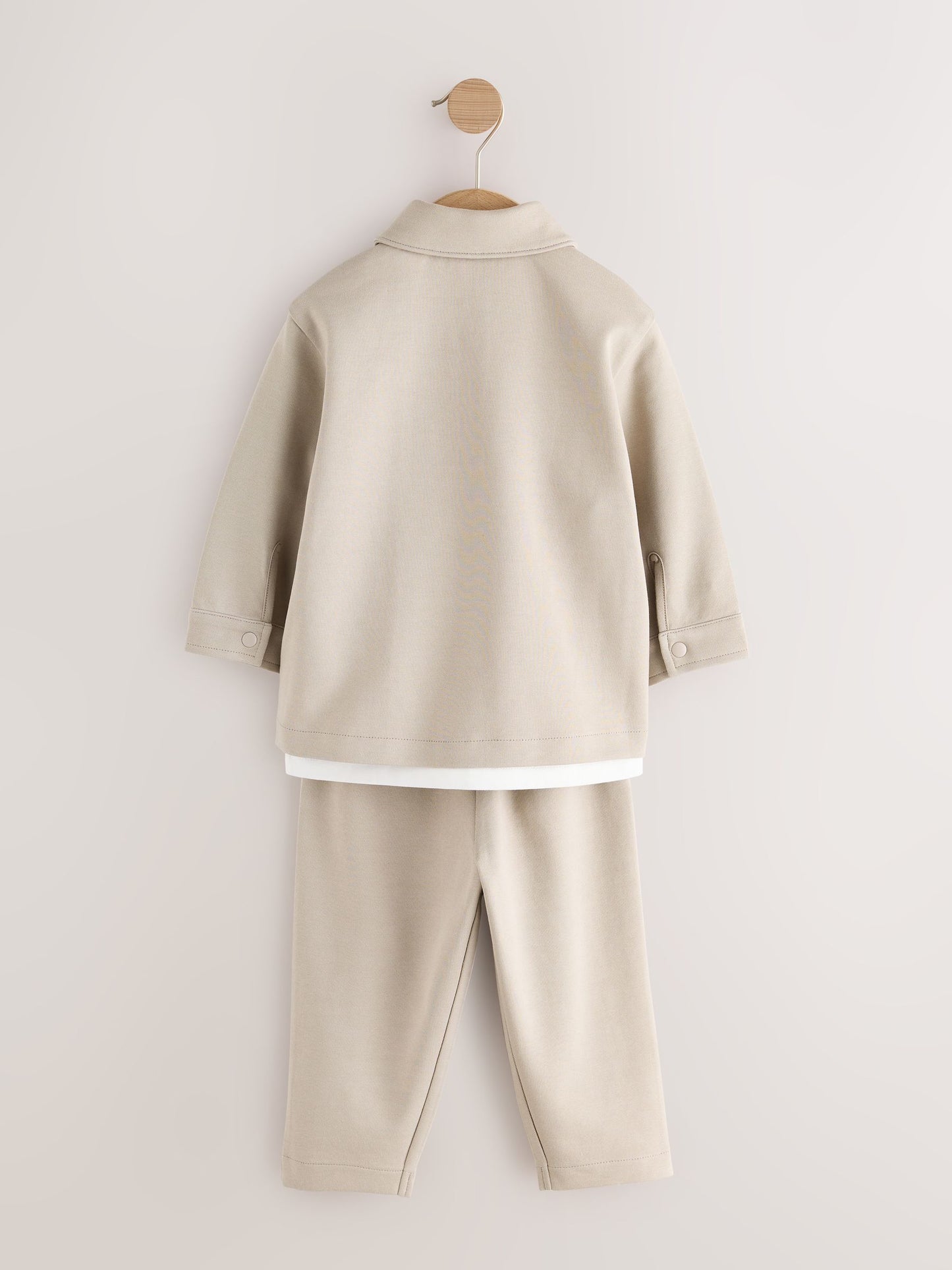 Cream Smart Jacket Top & Trousers Set 3 Piece (3mths-7yrs) image 7