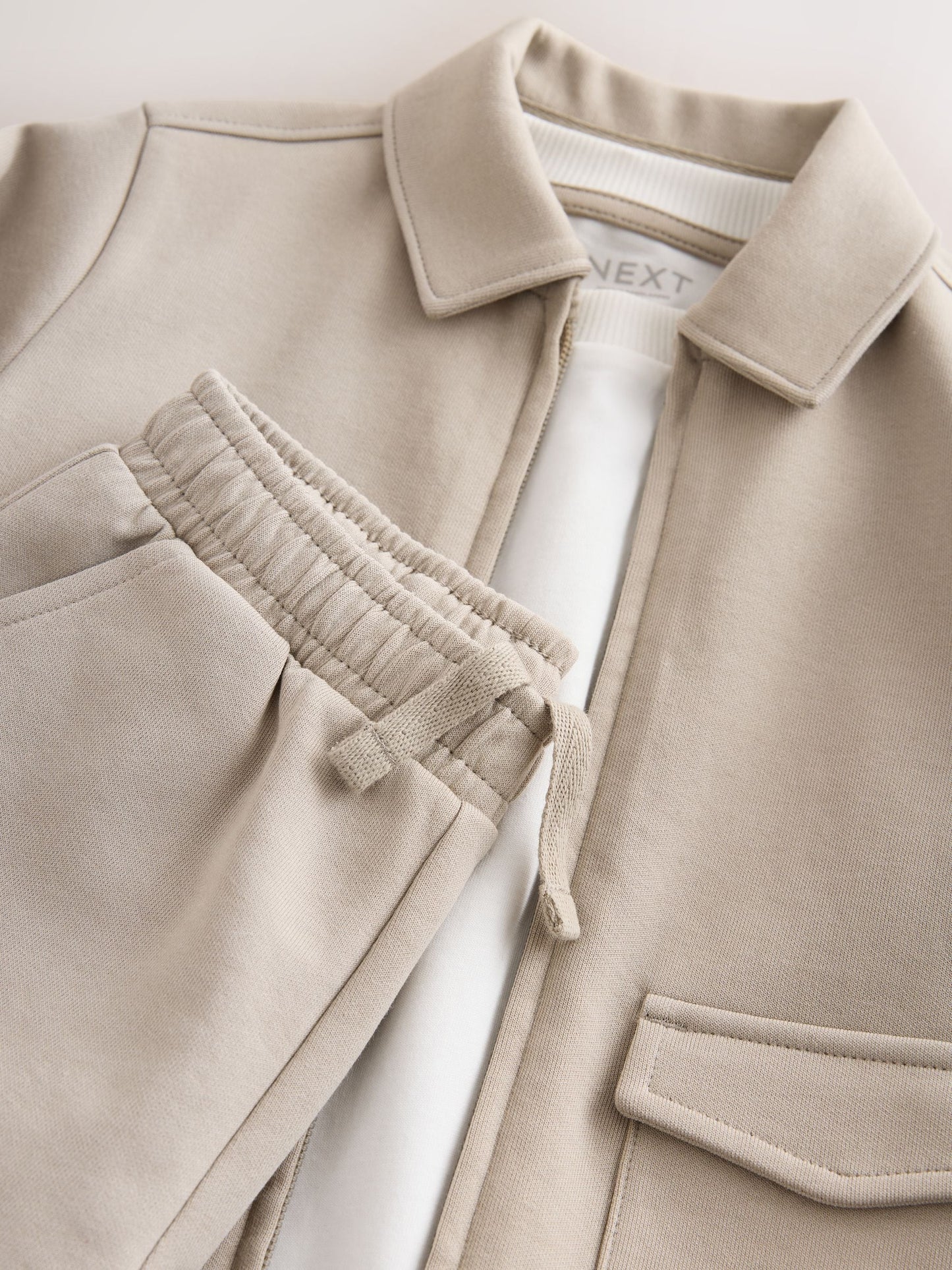 Cream Smart Jacket Top & Trousers Set 3 Piece (3mths-7yrs) image 8
