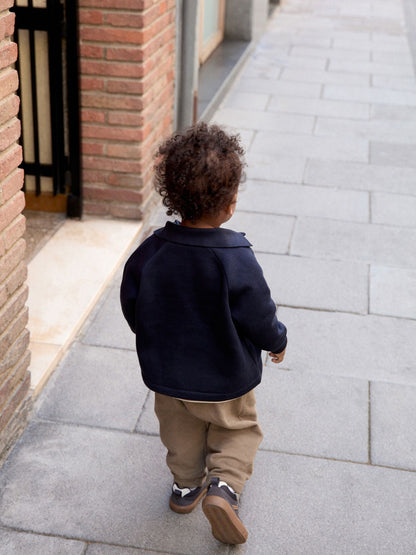 Dark Navy Smart Jacket Top & Trousers Set 3 Piece (3mths-7yrs) image 5