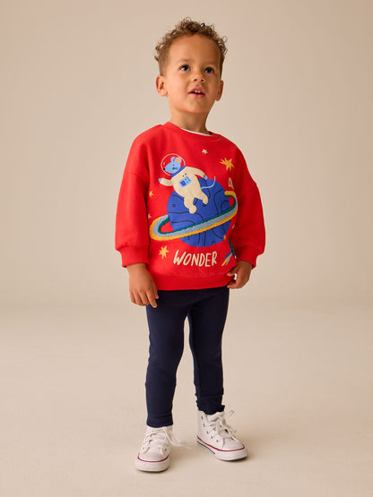 Dsiney Kidz - Red Sweatshirt and Leggings Set 2 Piece (3mths-7yrs) image 1