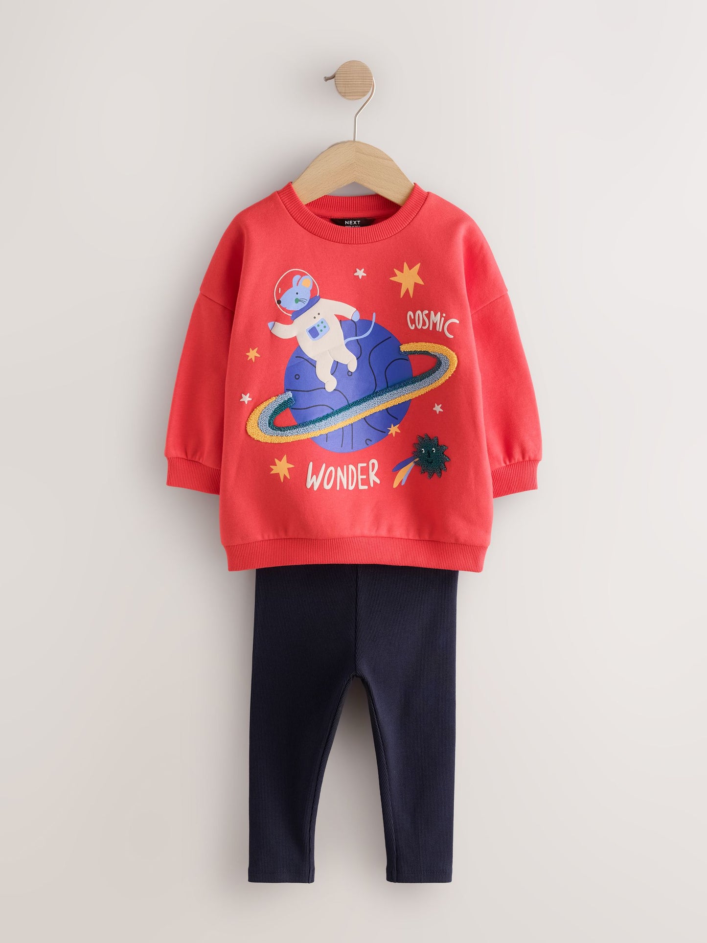 Dsiney Kidz - Red Sweatshirt and Leggings Set 2 Piece (3mths-7yrs) image 4