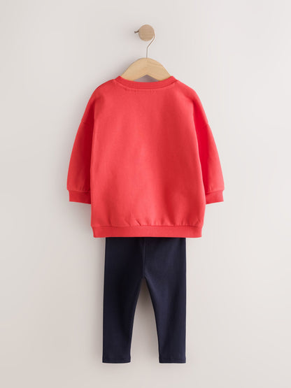 Dsiney Kidz - Red Sweatshirt and Leggings Set 2 Piece (3mths-7yrs) image 6
