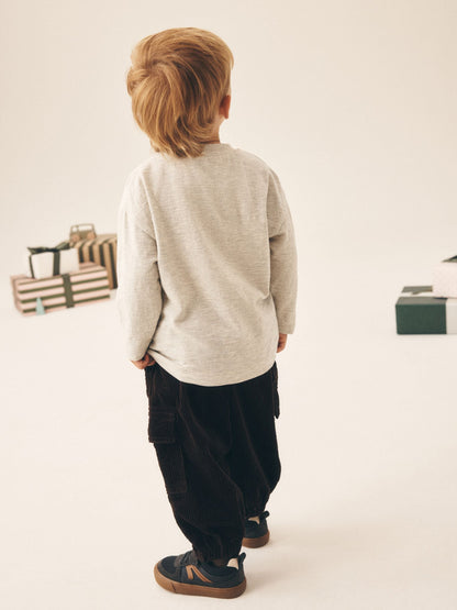 Dsiney Kidz - Cream Embroidered Long Sleeve Christmas T-Shirt (3mths-7yrs) image 3