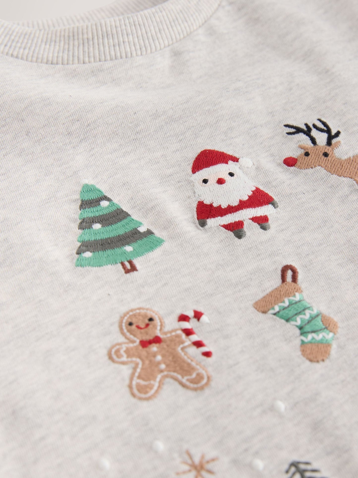 Dsiney Kidz - Cream Embroidered Long Sleeve Christmas T-Shirt (3mths-7yrs) image 8