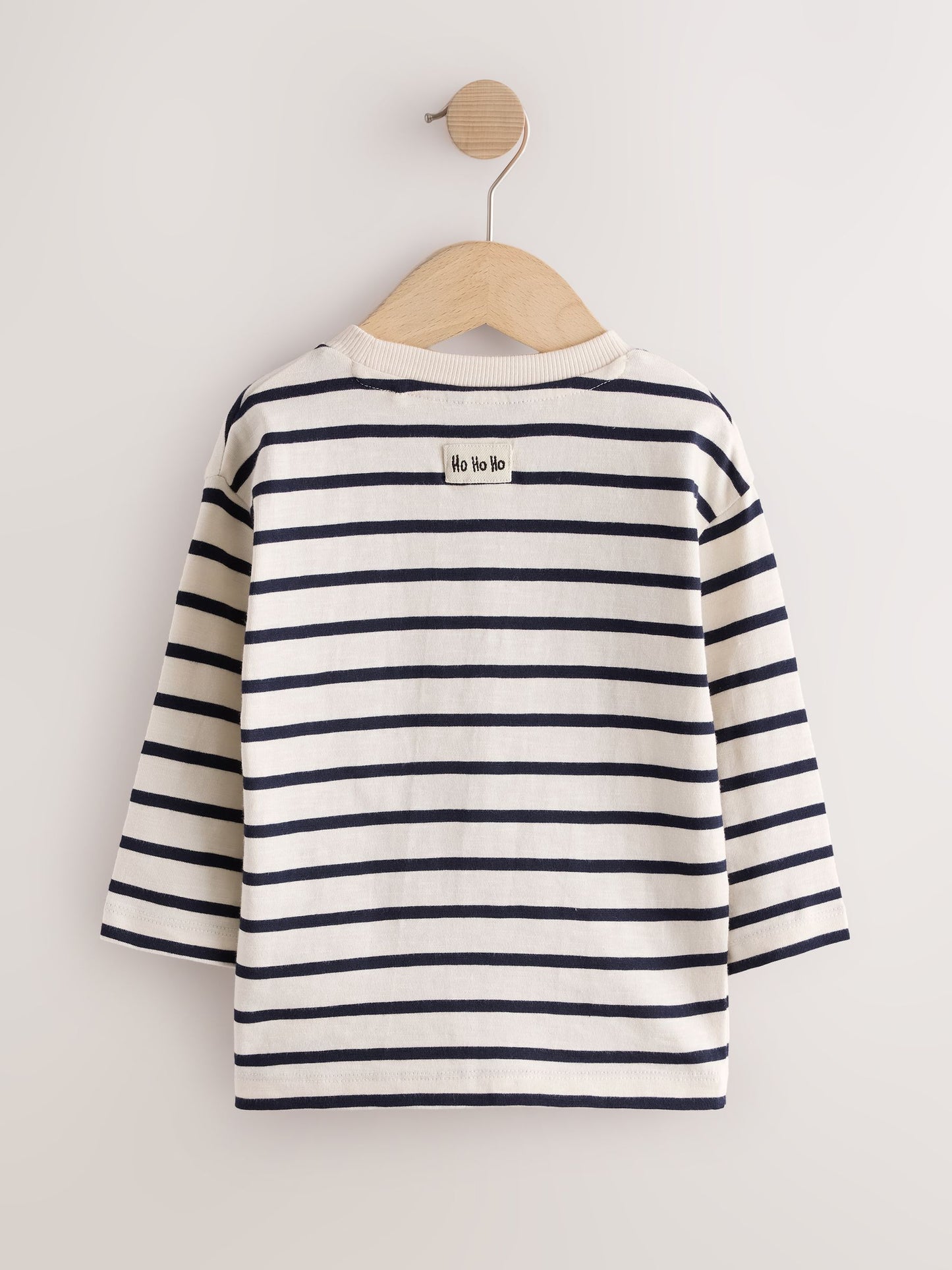 Dsiney Kidz - Navy/White Stripe Applique Santa Car Long Sleeve Christmas T-Shirt (3mths-7yrs) image 5