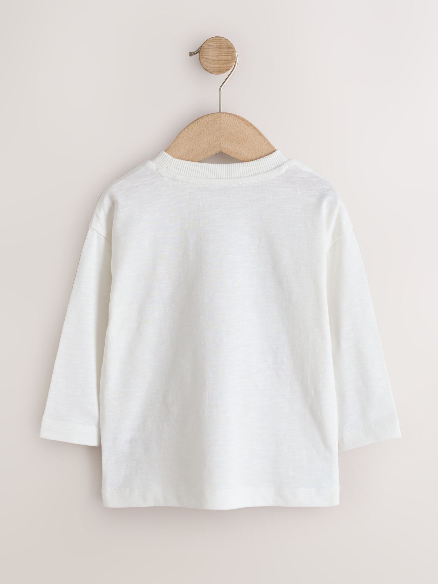Dsiney Kidz - Cream/White Embroidered Scene Long Sleeve Christmas T-Shirt (3mths-7yrs) image 6