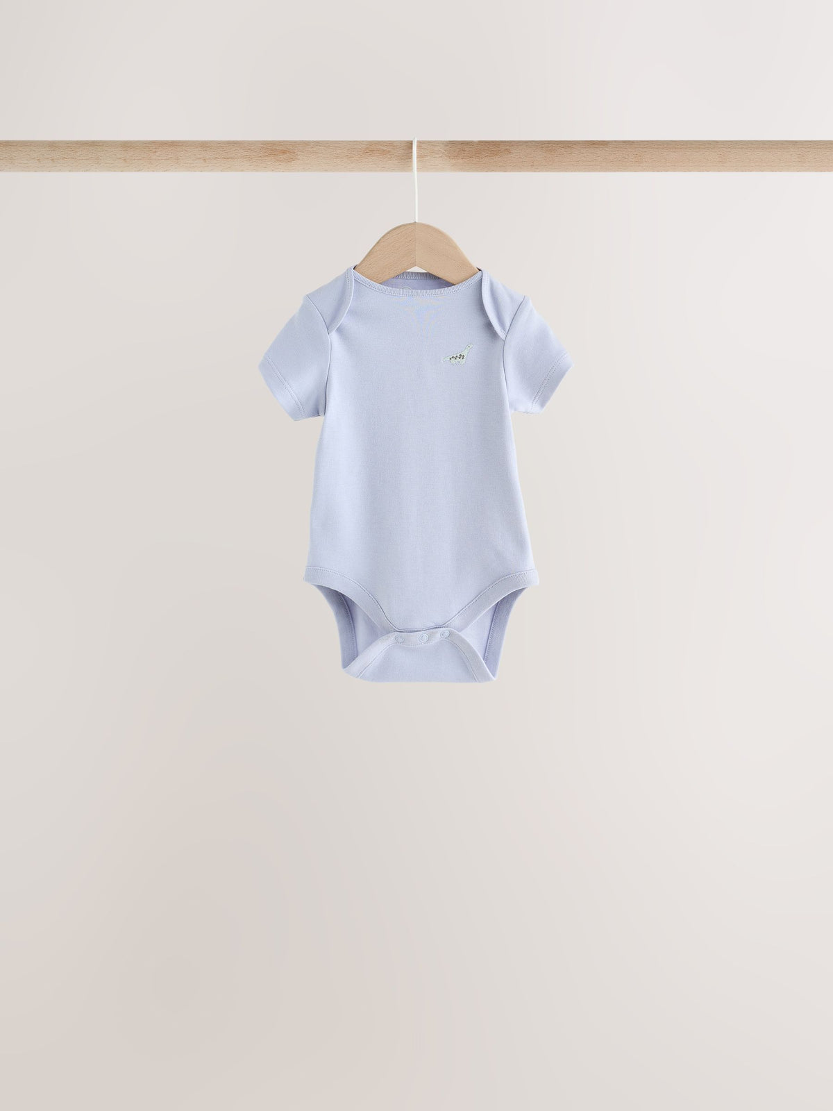 Dsiney Kidz - Neutral Dinosaur Short Sleeve Baby Bodysuits 5 Pack image 3