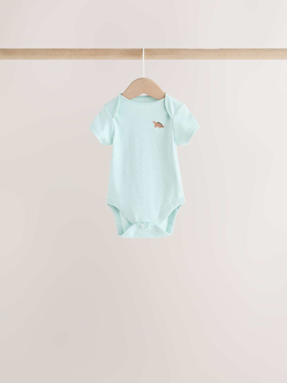 Dsiney Kidz - Neutral Dinosaur Short Sleeve Baby Bodysuits 5 Pack image 5