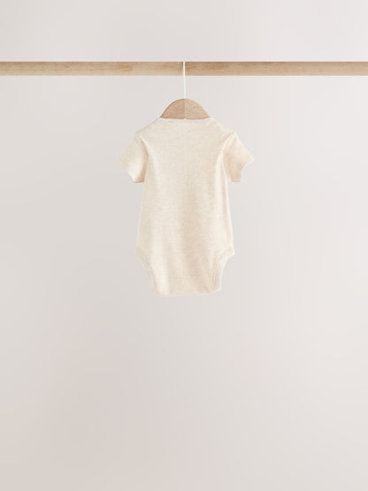 Dsiney Kidz - Neutral Dinosaur Short Sleeve Baby Bodysuits 5 Pack image 7