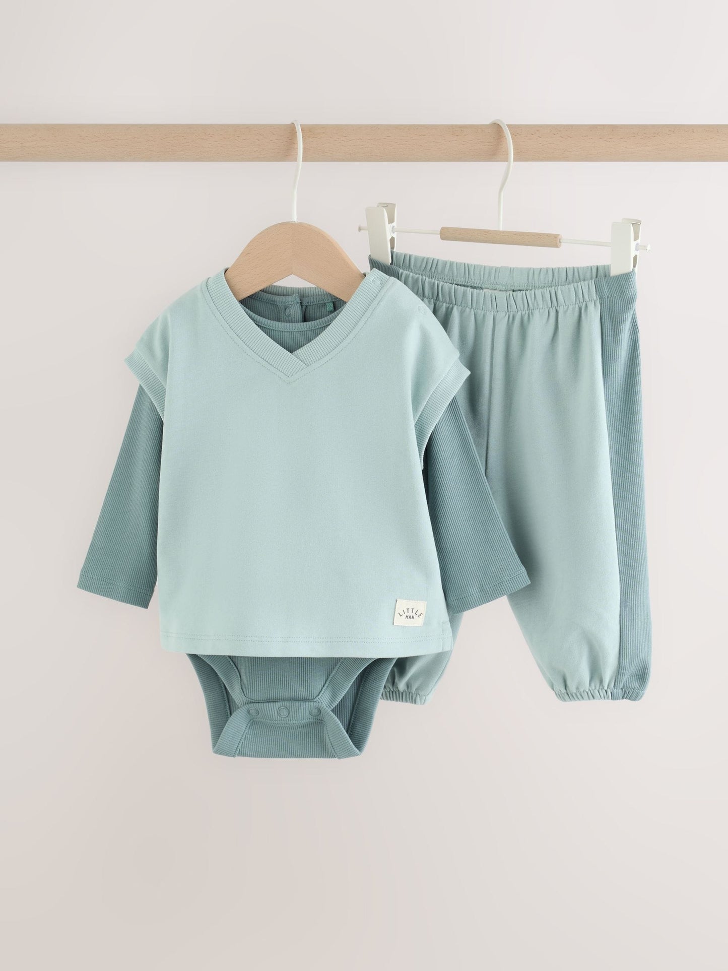 Dsiney Kidz - Blue Sweat Tank, Bodysuit and Joggers Baby 3 Piece Set (0mths-2yrs) image 1