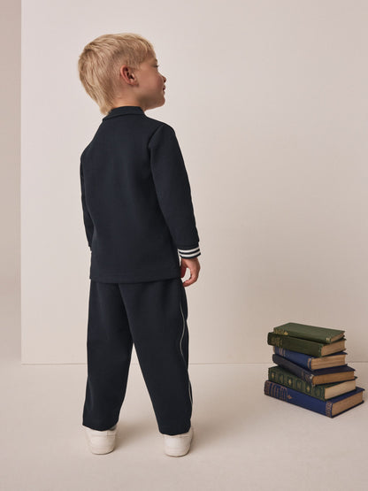 Dsiney Kidz - Navy Long Sleeve Polo Top and Joggers Set (3mths-7yrs) image 3