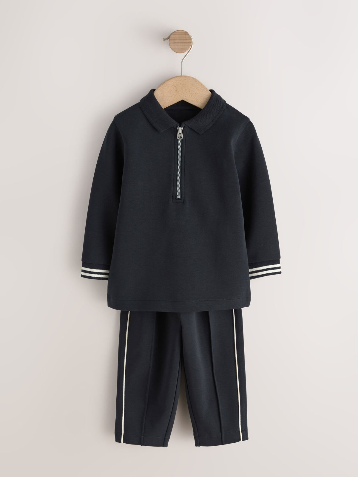 Dsiney Kidz - Navy Long Sleeve Polo Top and Joggers Set (3mths-7yrs) image 5