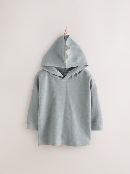 Dsiney Kidz - Mineral Grey Dino Spike Long Sleeve Hoodie (3mths-7yrs) image 5