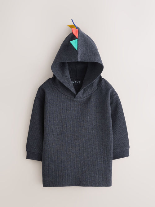 Dsiney Kidz - Navy Dinosaur Spike Long Sleeve Hoodie (3mths-7yrs) image 1