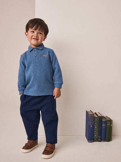 Dsiney Kidz - Blue Long Sleeve Polo Top and Joggers Set (3mths-7yrs) image 1