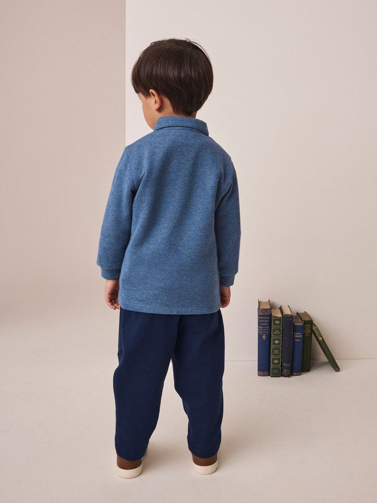 Dsiney Kidz - Blue Long Sleeve Polo Top and Joggers Set (3mths-7yrs) image 3