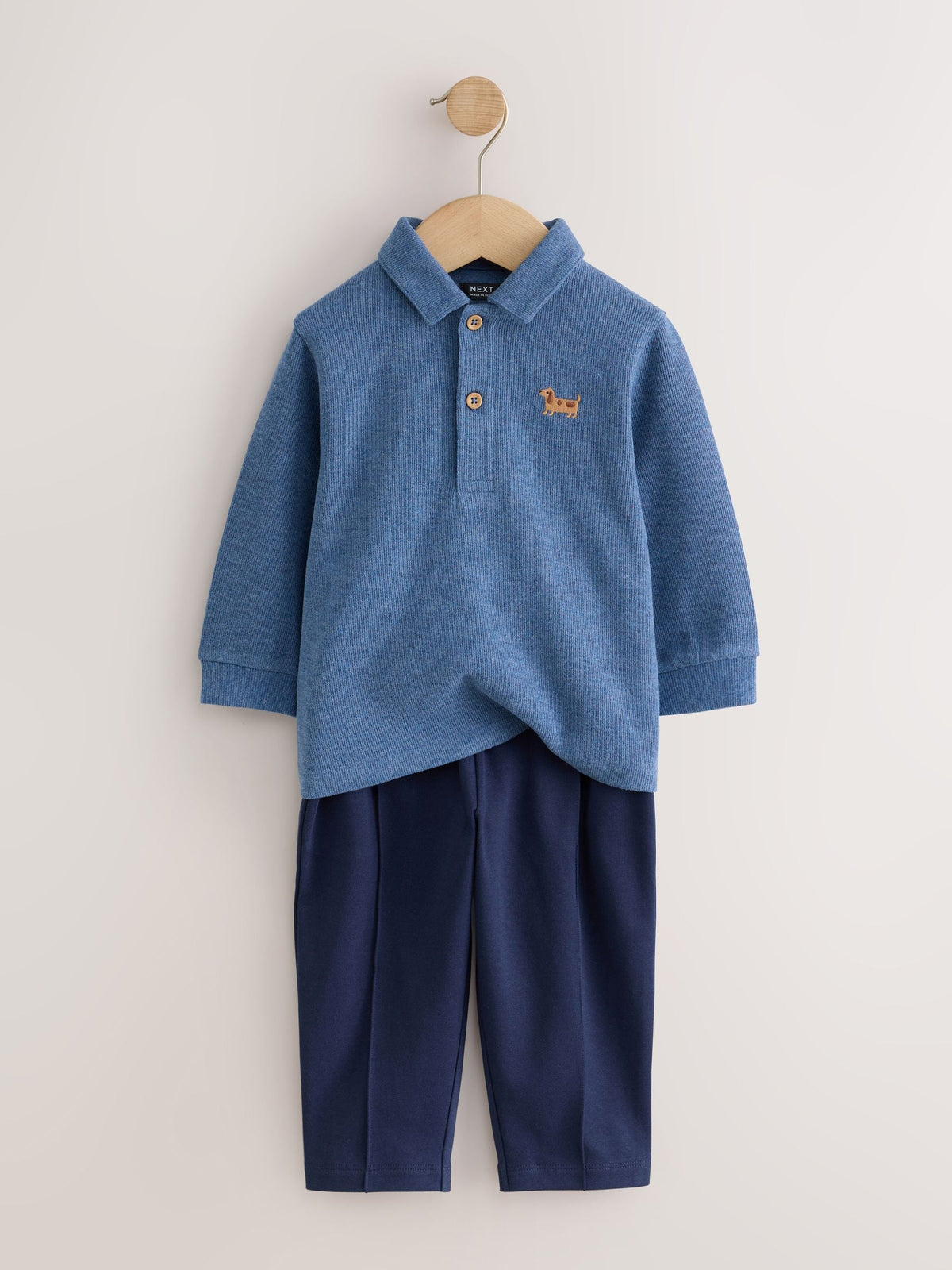 Dsiney Kidz - Blue Long Sleeve Polo Top and Joggers Set (3mths-7yrs) image 6
