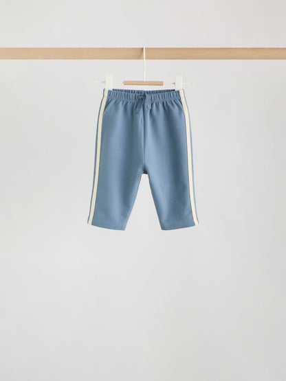 Dsiney Kidz - Blue/Brown/Cream Baby Straight Leg Joggers 3 Pack (0mths-2yrs) image 3