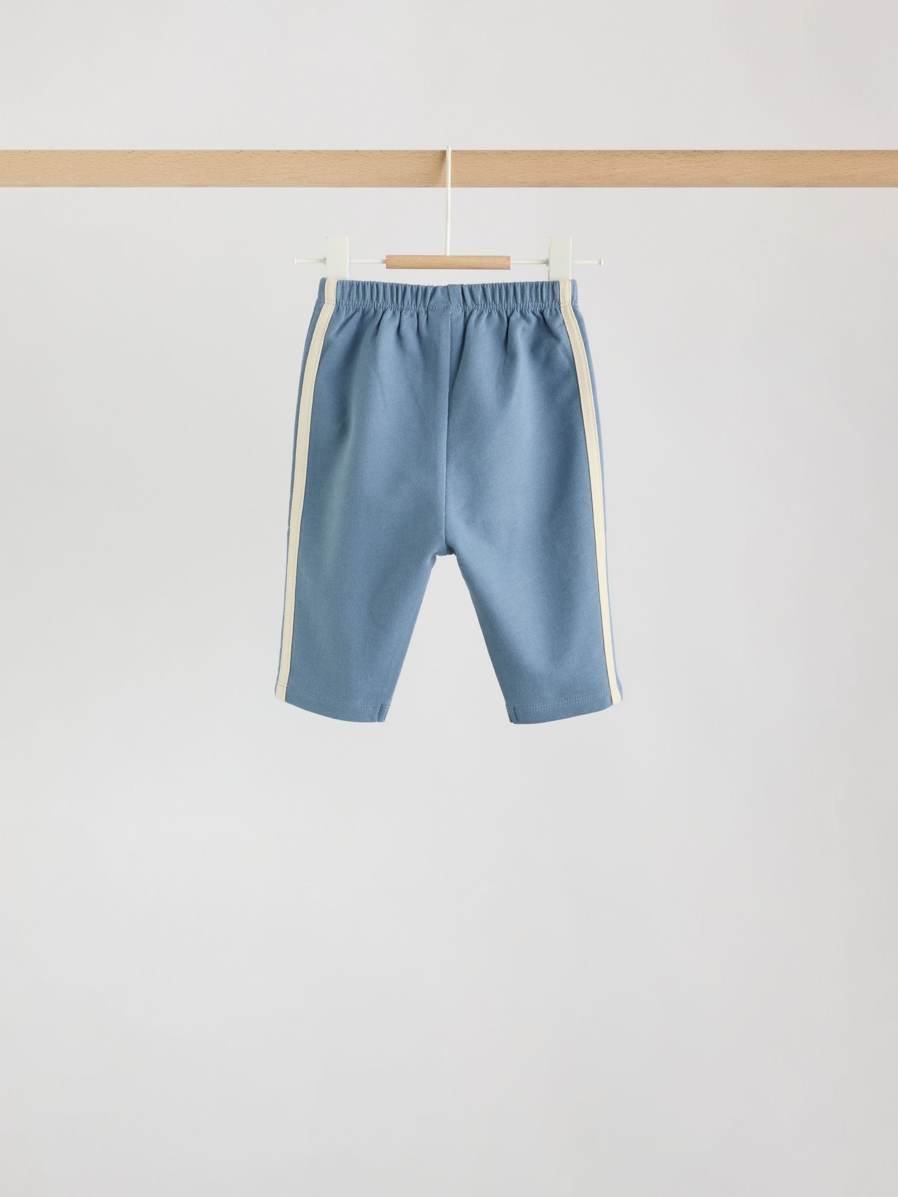 Dsiney Kidz - Blue/Brown/Cream Baby Straight Leg Joggers 3 Pack (0mths-2yrs) image 4