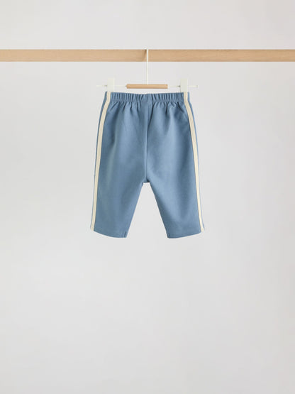 Dsiney Kidz - Blue/Brown/Cream Baby Straight Leg Joggers 3 Pack (0mths-2yrs) image 4