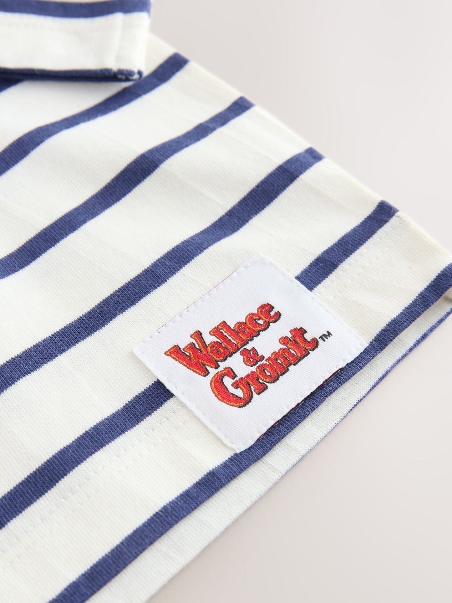 Dsiney Kidz - White Stripe Long Sleeve Wallace & Gromit T-Shirt (3mths-8yrs) image 4