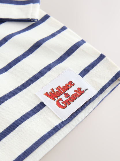 Dsiney Kidz - White Stripe Long Sleeve Wallace & Gromit T-Shirt (3mths-8yrs) image 4